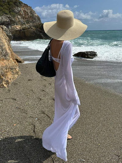 Vestido Maxi Estella Translúcido