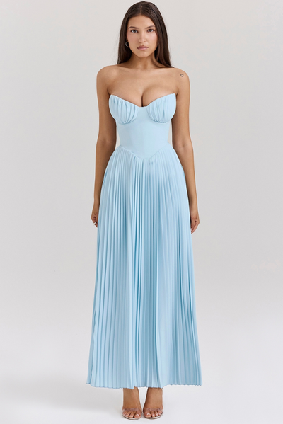 Vestido Longo Cindy Azul