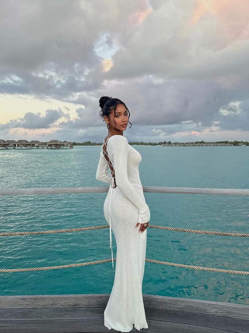 Vestido Maxi Connie Branco