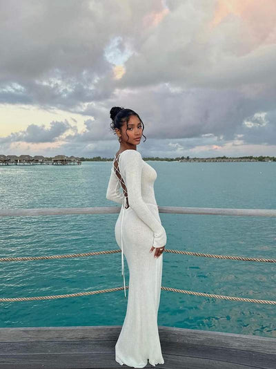 Vestido Maxi Connie Branco