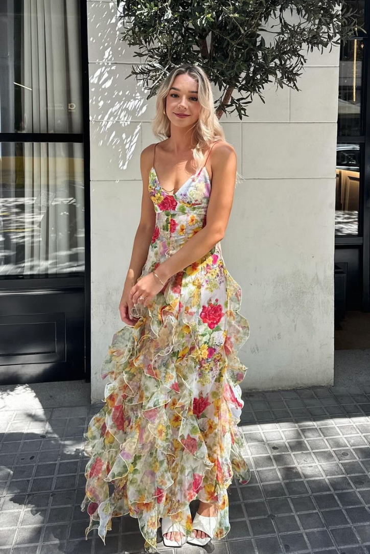 Vestido Maxi Esther Babado