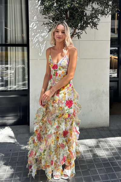 Vestido Maxi Esther Babado