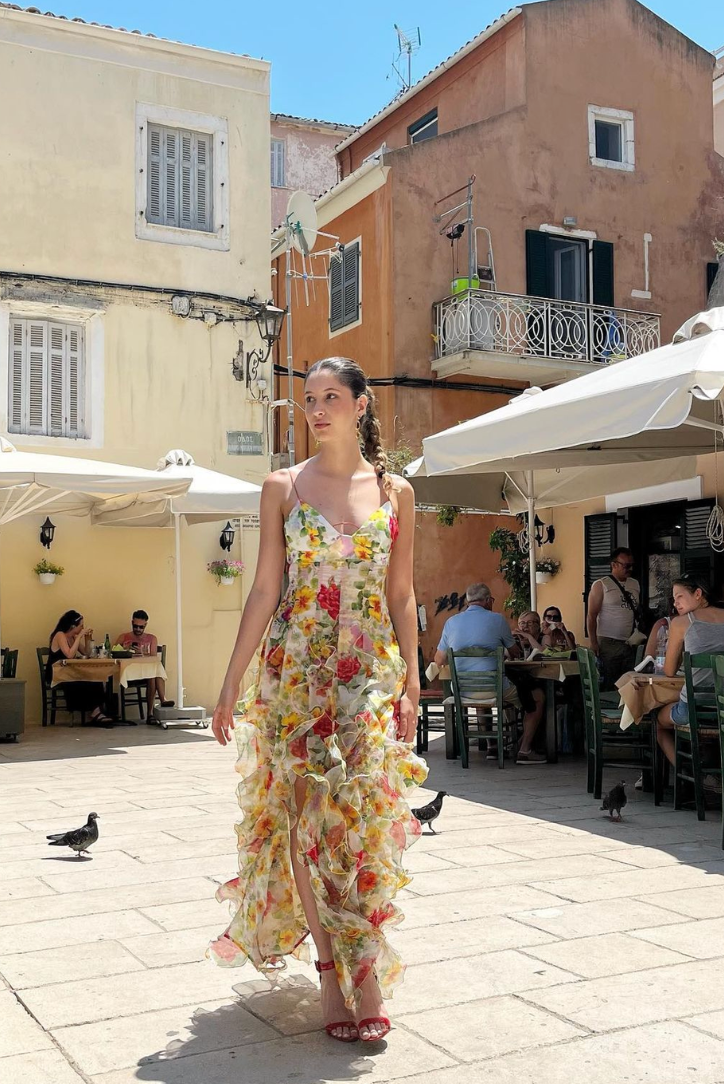 Vestido Maxi Esther Babado