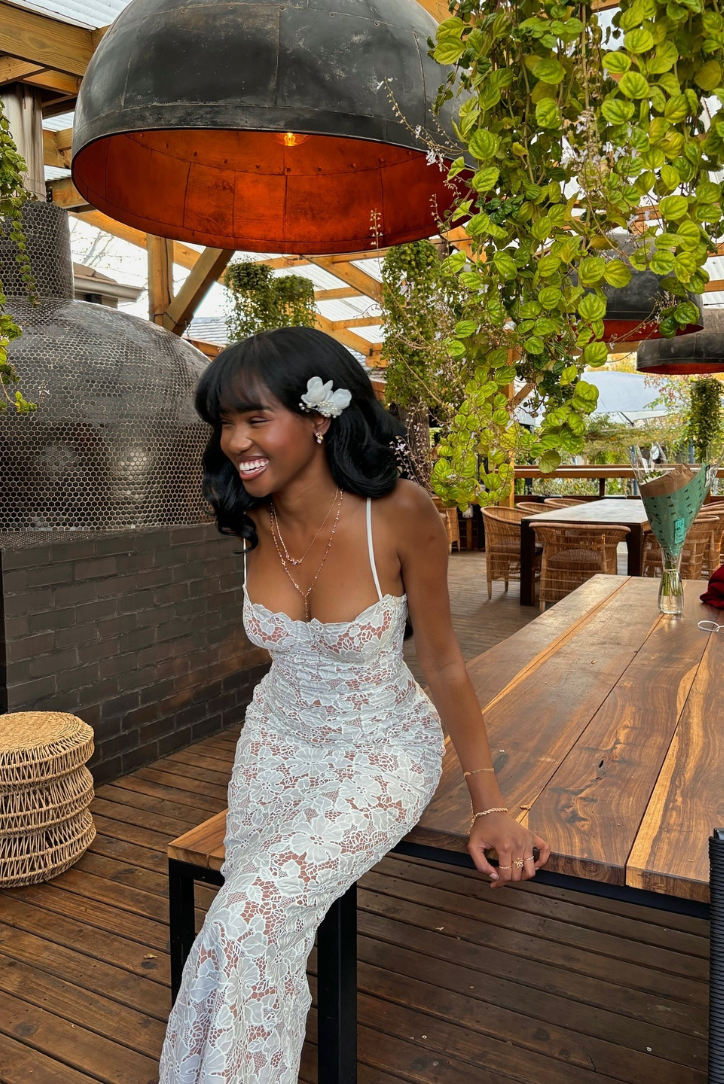 Vestido Maxi Renda Sadie