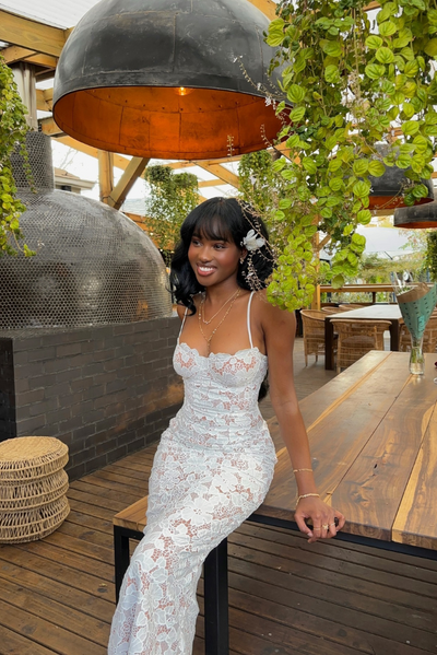 Vestido Maxi Renda Sadie