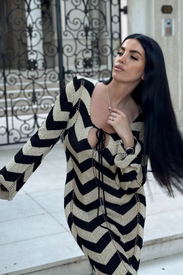 Vestido Maxi Tricô Genie