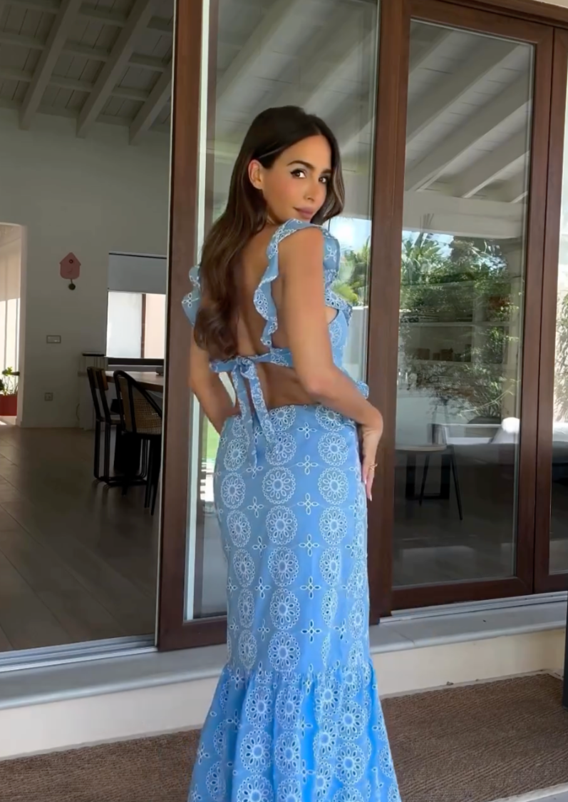 Vestido Naomi Azul Elegante