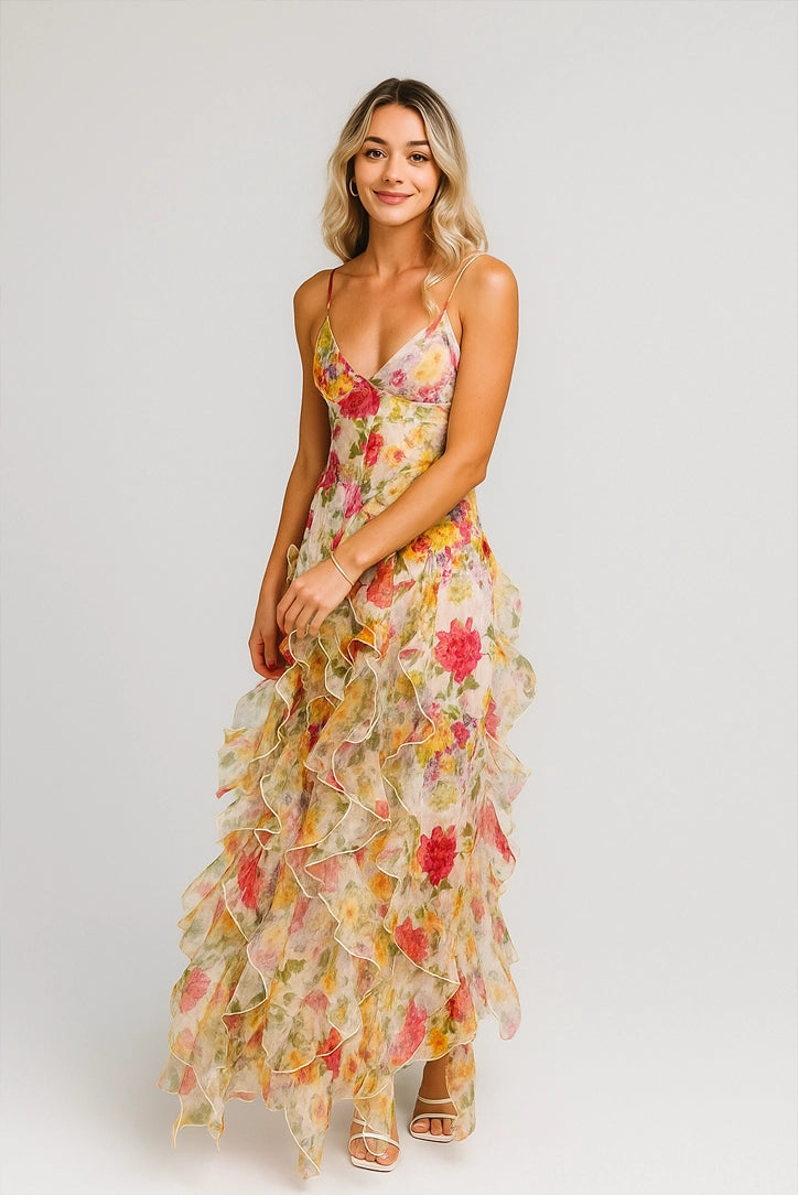 Vestido Maxi Esther Babado