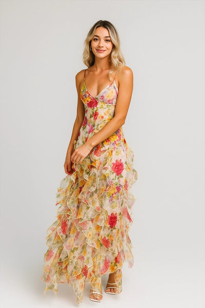 Vestido Maxi Esther Babado